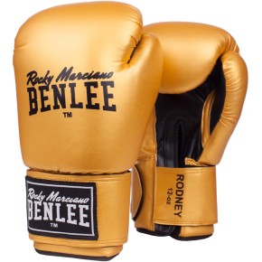 Sale Benlee Artif. Leather Boxing Gloves Rodney Gold Black