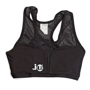 Ju- Sports Lycra Chest Protector Top For Women Black