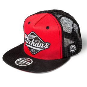 Sale BOXHAUS Brand Yucon Truckercap Black Red